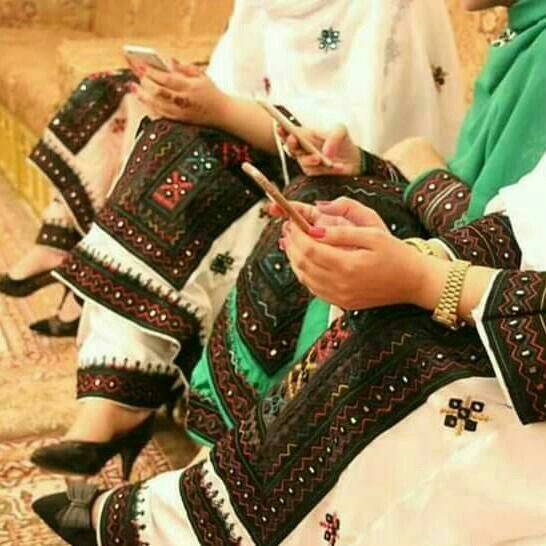 Each Balochi dress is one of a kind