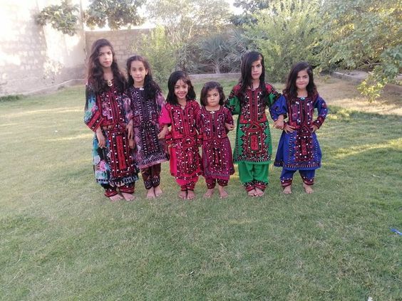 Each Balochi dress is one of a kind