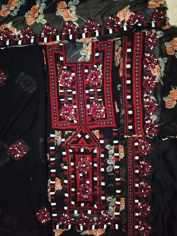 Each Balochi dress is one of a kind