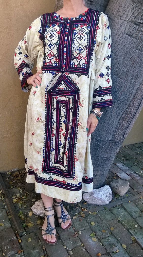 Each Balochi dress is one of a kind