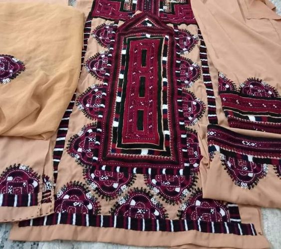 Each Balochi dress is one of a kind