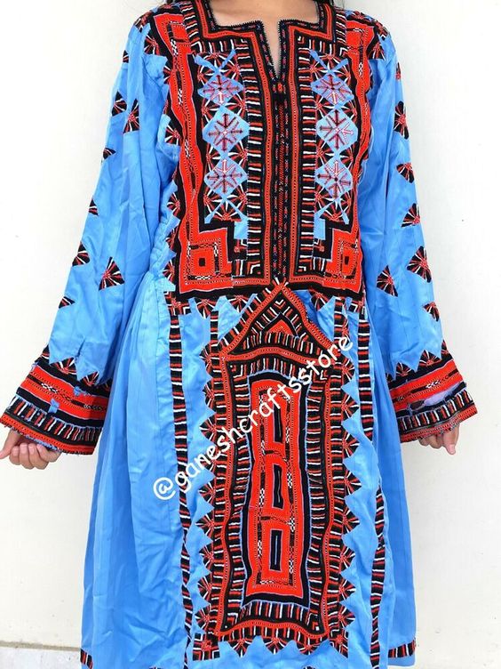 Each Balochi dress is one of a kind