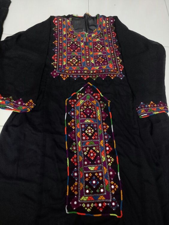 Each Balochi dress is one of a kind