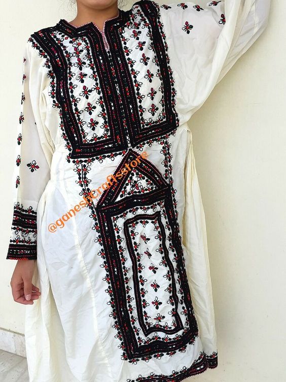 Each Balochi dress is one of a kind