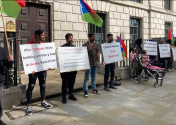 Free Balochistan Movement holds protest outside Chinese Embassy in Berlin