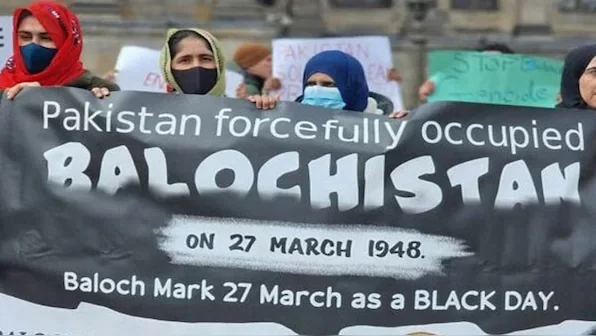 Balochistan has continued to burn ever since it was forcibly occupied by Pakistan in 1948. Image: X/@BNMovement