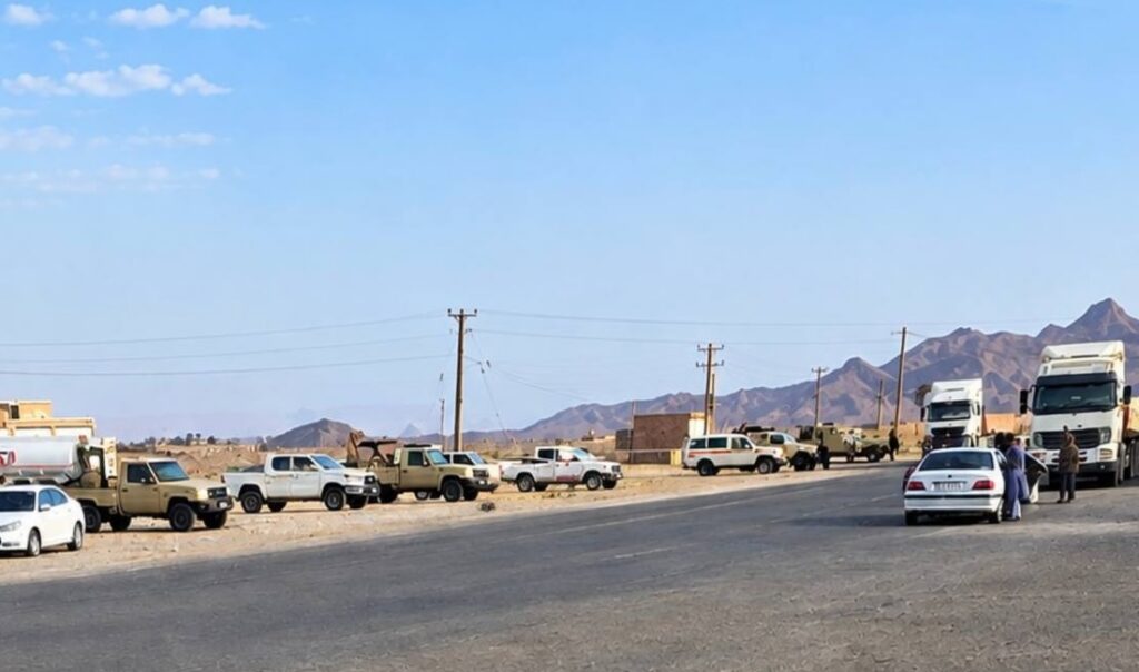 IRGC Sets Up Checkpoint in Kahnuk Area (Zahedan-Khash Route); Vehicles and Citizens Searched